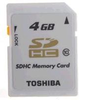 行货东芝SDHC高速存储卡4GB，55元